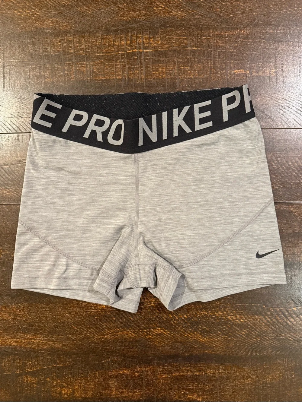 Nike Pro Dri-FIT Gray Compression Shorts Size Large Athletic Training